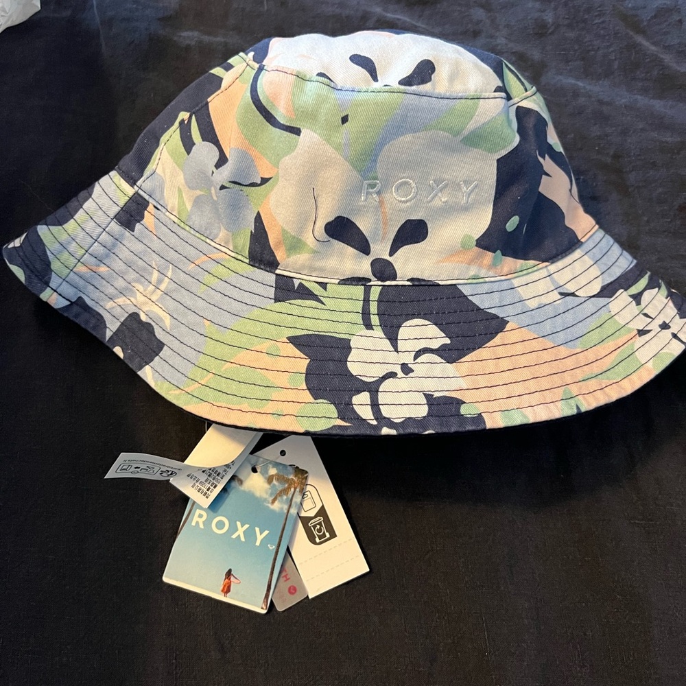 Roxy Multicolor Floral Bucket Hat